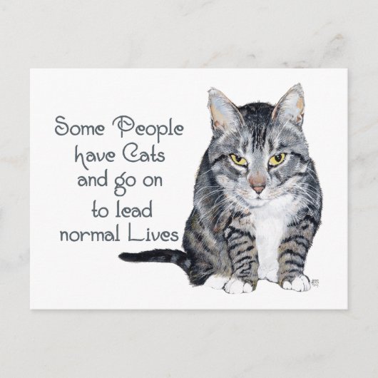 Kattenwijsheid - Sommige mensen hebben katten Briefkaart (Voorkant)
