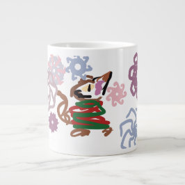 Kattenwinter grote koffiekop