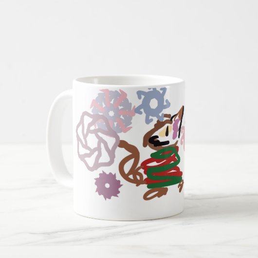 Kattenwinter koffiemok (Voorkant links)