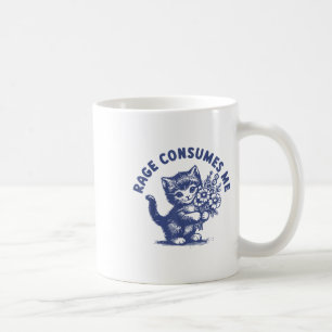 Kattenwoede verbruikt me koffiemok