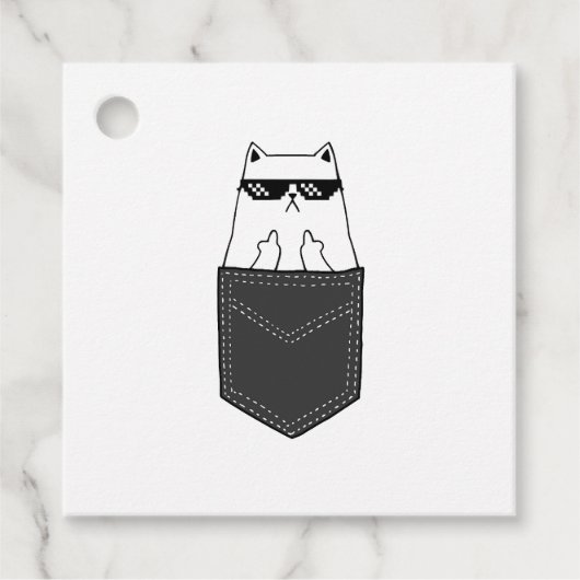 kattenzak bedankjes labels (Voorkant)
