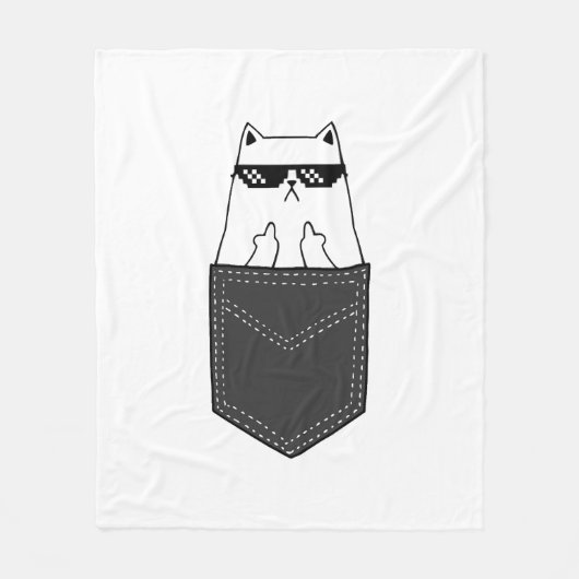 kattenzak fleece deken (Voorkant)