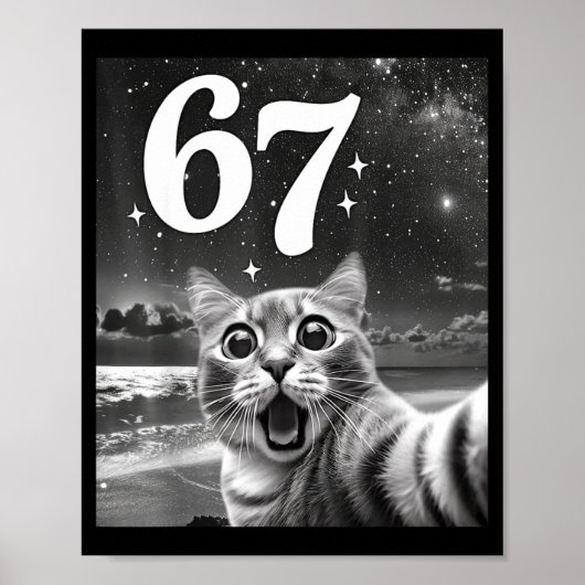 Kattenzelfie Met 67 Meme Grappige Katten Grafisch Poster (Voorkant)