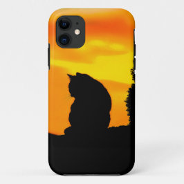 Kattenzonsondergang  Case-Mate iPhone case