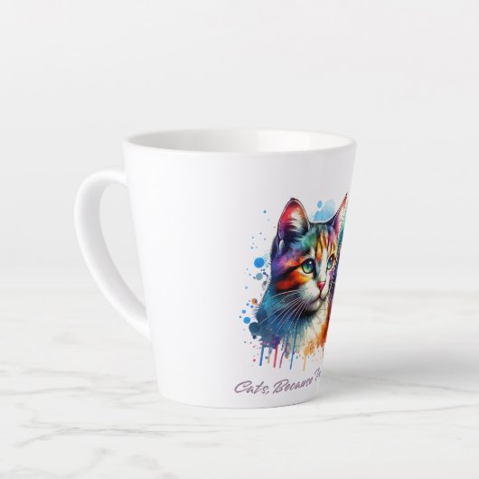 katteontwerp latte mok (Linkerhoek)