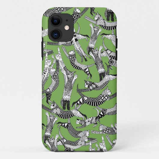 kattepartijenpalm groen Case-Mate iPhone case (Achterkant)