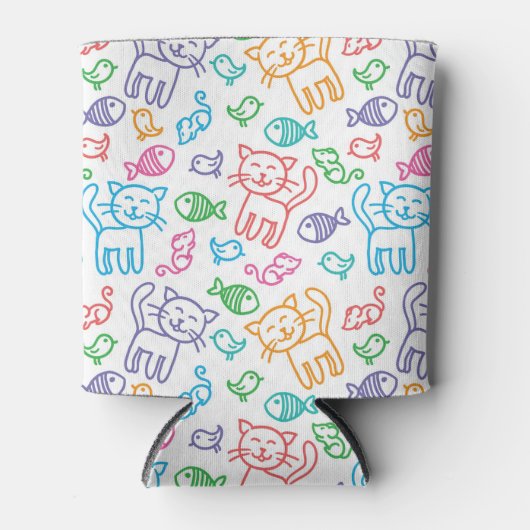 kattepatroon blikjeskoeler (Voorkant)