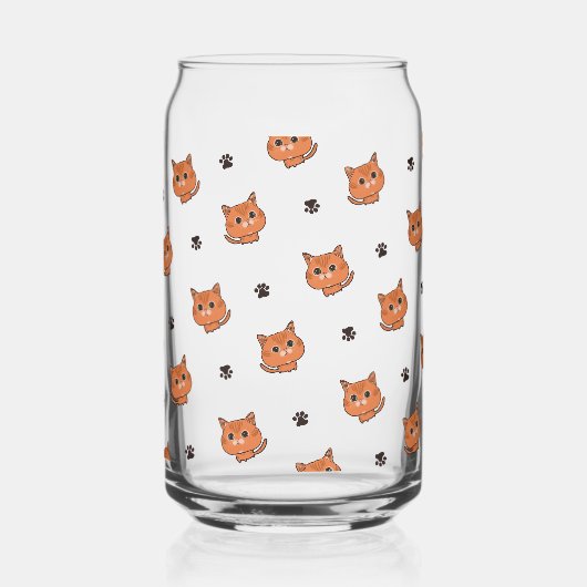 kattepatroon blikvorm glas (Voorkant)