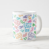 kattepatroon grote koffiekop (Voorkant rechts)