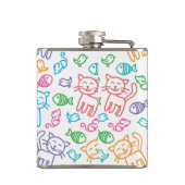 kattepatroon heupfles (Achterkant)