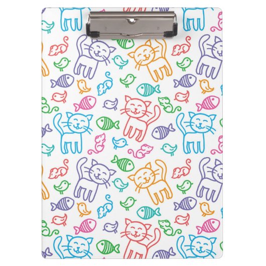 kattepatroon klembord (Voorkant)