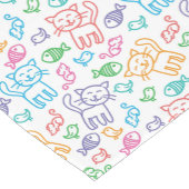 kattepatroon korte tafelloper (Hoek)