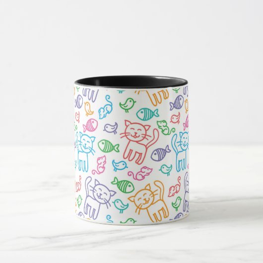 kattepatroon mok (Midden)