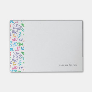 kattepatroon post-it® notes