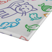 kattepatroon snijplank (Hoek)