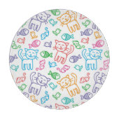 kattepatroon snijplank (Voorkant)