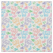 kattepatroon stof (Swatch)