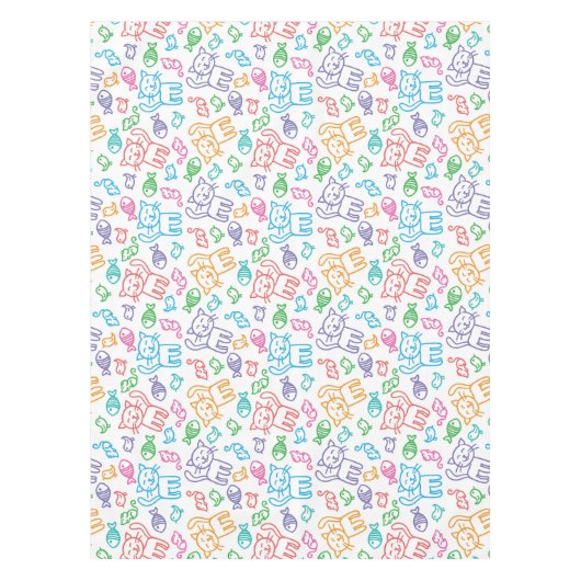 kattepatroon tafelkleed (Voorkant)