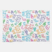 kattepatroon theedoek (Horizontaal)