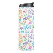 kattepatroon thermosbeker (Gedraaid links)