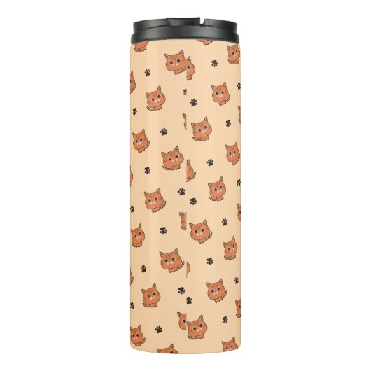 kattepatroon thermosbeker (Achterkant)