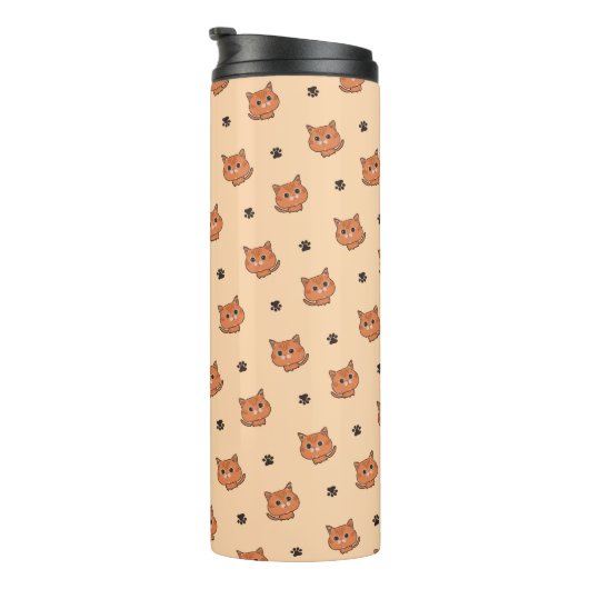 kattepatroon thermosbeker (Geroteerd rechts)