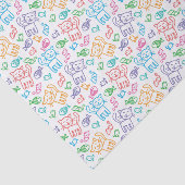 kattepatroon tissuepapier (Detail)