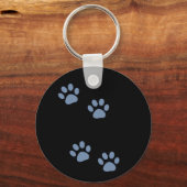 kattepoetsafdrukken van huisdieren sleutelhanger (Voorkant)