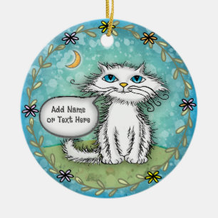 Kattepoot Kat Keramisch Ornament