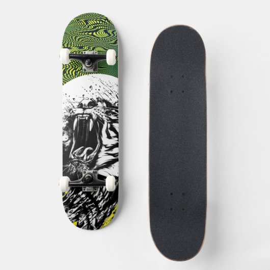 KATTERIJTIGER EN PSYCHEDELICS PERSOONLIJK SKATEBOARD (Voorkant)