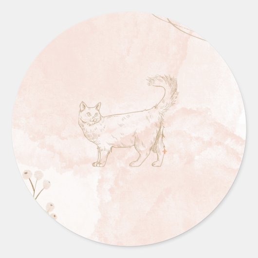 kattesticker ronde sticker (Voorkant)