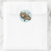 kattesticker ronde sticker (Tas)