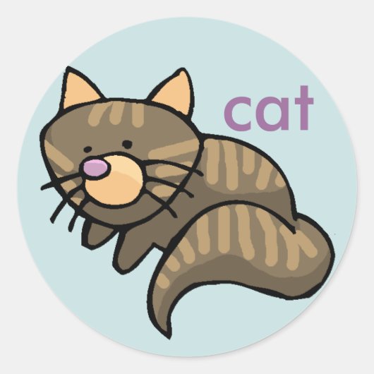 kattesticker ronde sticker (Voorkant)