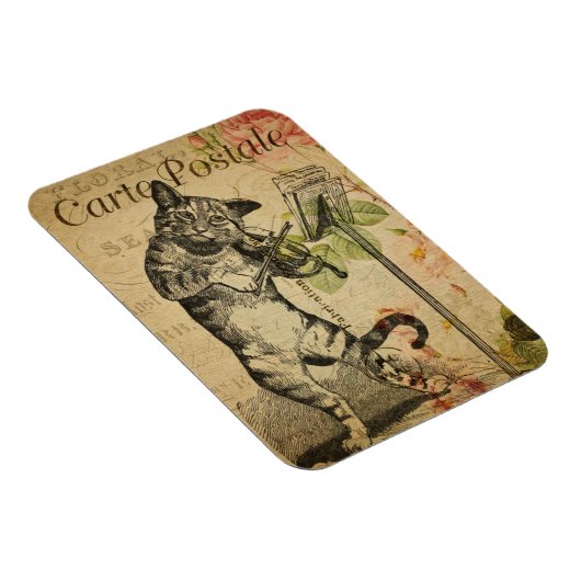  kattethema | Carte Postale | Kat en gier Magneet (Rechterzijde)