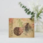  kattethema | Carte Postale | Kat Lady Briefkaart (Staand voorkant)