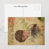  kattethema | Carte Postale | Kat Lady Briefkaart (Voorkant / Achterkant)