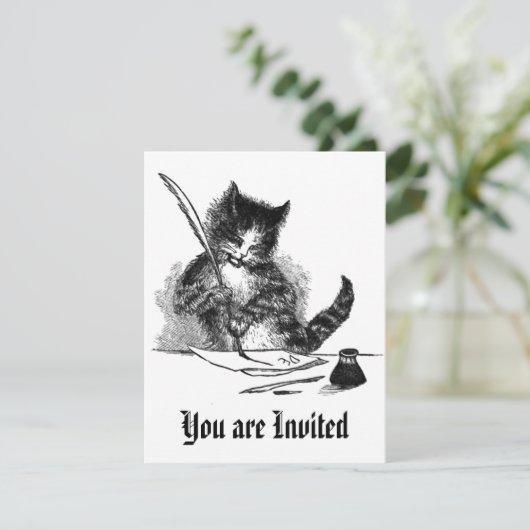  katteuitnodiging kaart (Staand voorkant)