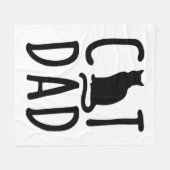 kattevader zwarte kat schattig van mijn beste vrie fleece deken (Voorkant (Horizontaal))
