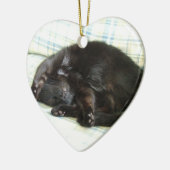 kattevoer keramisch ornament (Links)