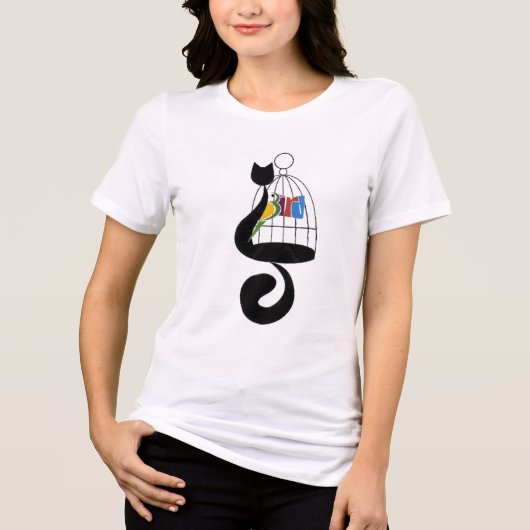 kattevogel Tri-Blend shirt (Voorkant)