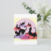 katteyoga briefkaart (Staand voorkant)