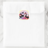 katteyoga ronde sticker (Tas)