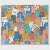 KATTFAMILIE CADEAUPAPIER (Vlak)