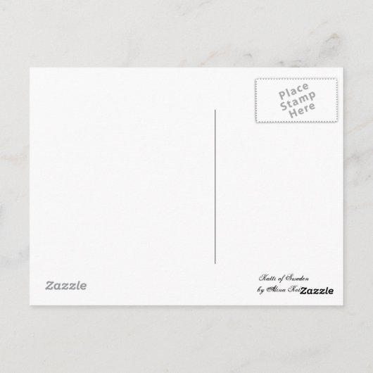 Katti of Zweden Paper Doll Briefkaart (Achterkant)