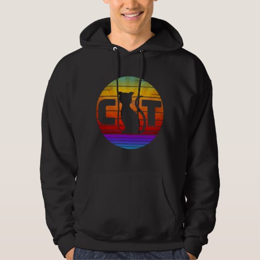 KATTIE RETRO ZONSONDERGANG HOODIE (Voorkant)