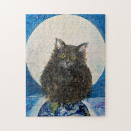 Kattie Tabby Tijger Kitten Maureen Girard Maan Nac Legpuzzel