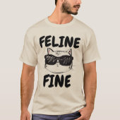 KATTIEN FIJN Grappige KATTEN T-shirts (Voorkant)