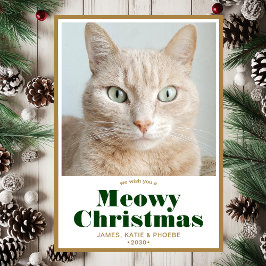 Kattig Kerst Foto Feestdagenkaart