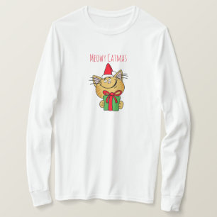 Kattig Kerst-trui voor kattenliefhebbers T-shirt