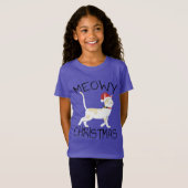 Kattig kerstfeest - Grappig kerstfeest     T-shirt (Voorkant volledig)